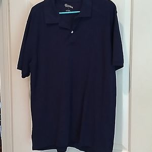 St. John's Bay men's polo shirt, navy blue